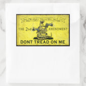 Tread on Me Rechteckiger Aufkleber (Tasche)