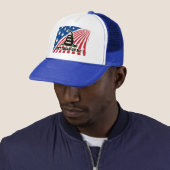 Tread on Me, Red White Blue Patriotic Hat Cap Truckerkappe (Beispiel)