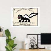 Tread on Me Skunk nicht Poster (Heimbüro)