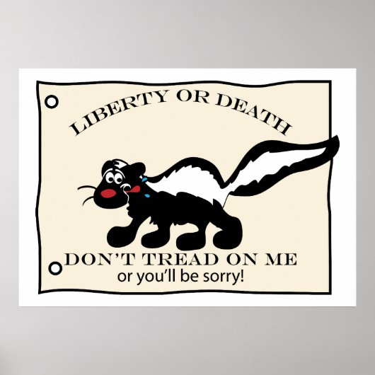 Tread on Me Skunk nicht Poster (Vorne)