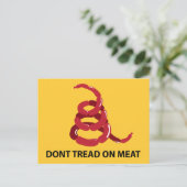 Tread on Meat Postkarte (Stehend Vorderseite)