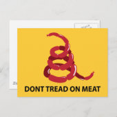 Tread on Meat Postkarte (Vorne/Hinten)