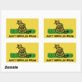 Tread on Meow nicht Rechteckiger Aufkleber (Blatt)