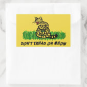 Tread on Meow nicht Rechteckiger Aufkleber (Tasche)