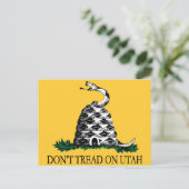 Tread on Utah Postkarte (Stehend Vorderseite)