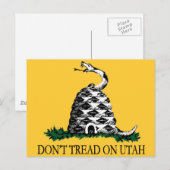 Tread on Utah Postkarte (Vorne/Hinten)