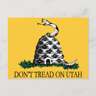 Tread on Utah Postkarte