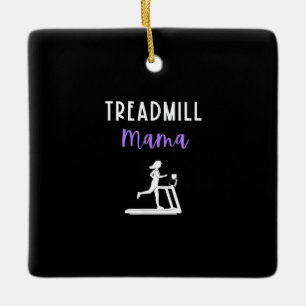 Treadmill Mama Runner Mama Running Workout Zuhause Keramikornament