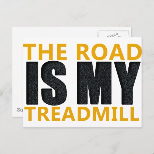 Treadmill Postkarte (Vorne/Hinten)