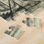 Treadmill Powered Crossbow von Leonardo da Vinci Puzzle (Seite)