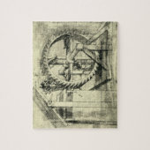 Treadmill Powered Crossbow von Leonardo da Vinci Puzzle (Vertikal)