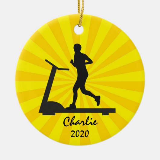 Treadmill Running Ornament (Vorne)