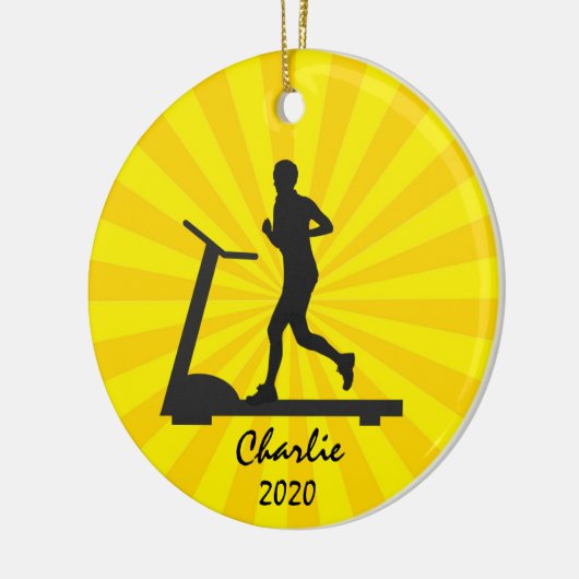 Treadmill Running Ornament (Links)