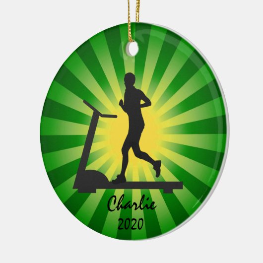 Treadmill Running Ornament (Links)