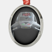 Treadmill Silbernes Ornament (Links)