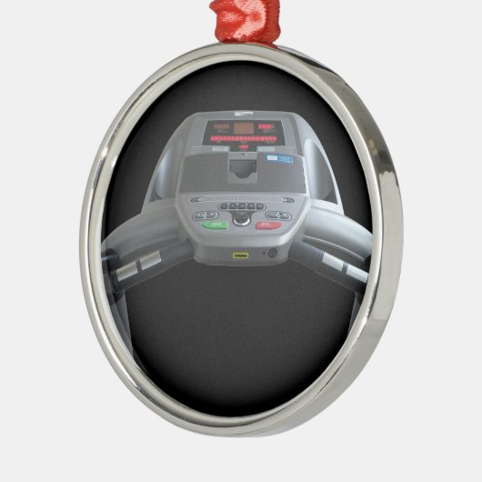 Treadmill Silbernes Ornament (Links)