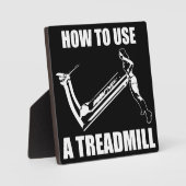 Treadmill - Women's Funny Novelty Workout Fotoplatte (Vorderseite)