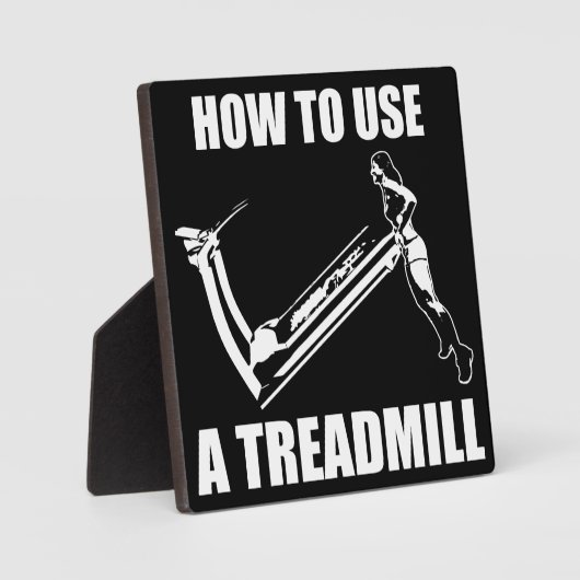 Treadmill - Women's Funny Novelty Workout Fotoplatte (Vorderseite)