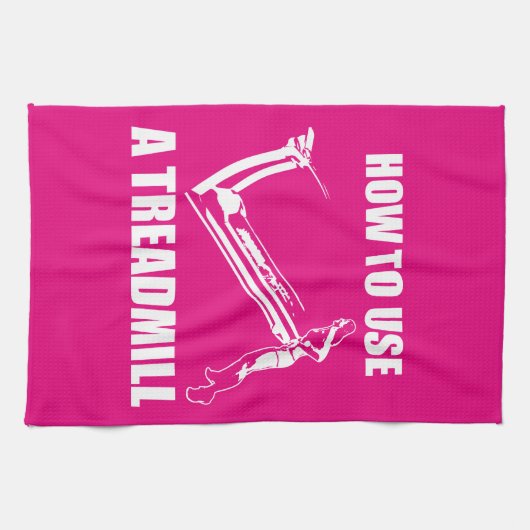 Treadmill - Women's Funny Novelty Workout Geschirrtuch (Horizontal)