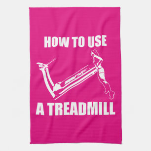 Treadmill - Women's Funny Novelty Workout Geschirrtuch