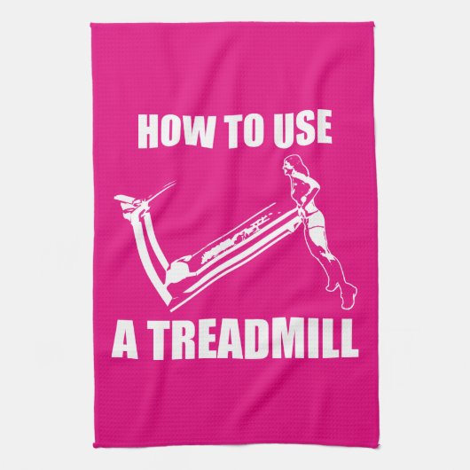 Treadmill - Women's Funny Novelty Workout Geschirrtuch (Vertikal)