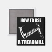Treadmill - Women's Funny Novelty Workout Magnet (Vorderseite/Rückseite)