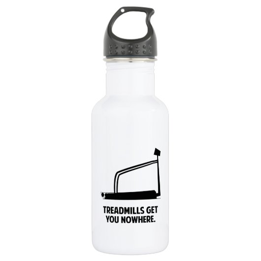 Treadmilles bringen Sie nirgendwo hin Trinkflasche (Vorderseite)