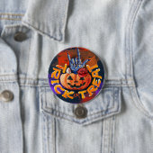 Treak oder Leckerei Beängstigend Halloween Pumpkin Button (Beispiel)