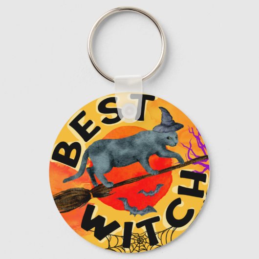 Treak oder Leckerei Beängstigend Halloween Pumpkin Schlüsselanhänger (Vorderseite)