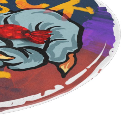 Treak oder Leckerei Beängstigend Halloween Pumpkin Schneidebrett (Ecke)