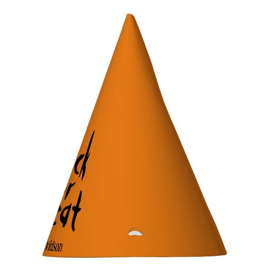 Treak oder Leckerei - individuelles Halloween Partyhütchen (Rechts)