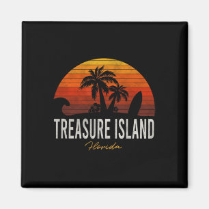 Treasinsel Beach Florida Fl Palms Urlaub Su Magnet