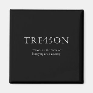 Treason Tre45on Distressed Impeach Magnet