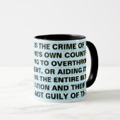 TREASON UND BIDEN'S GUILT TASSE (VorderseiteRechts)