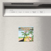 Treasure Beach Jamaica Reiseplakat Magnet (In Situ (Geschirrspüler))