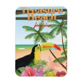 Treasure Beach Jamaica Reiseplakat Magnet (Vertikal)