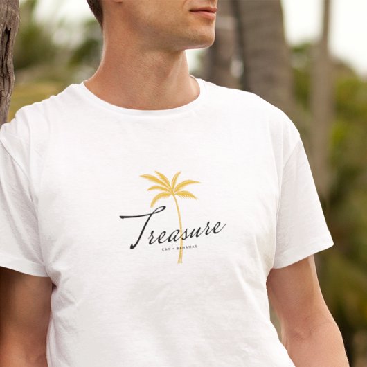 Treasure Cay, Bahamas minimaler Vintager Stil T-Shirt