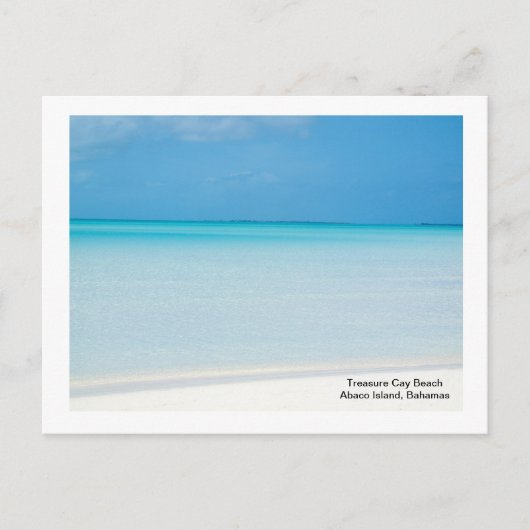 Treasure Cay Beach Postkarte (Vorderseite)