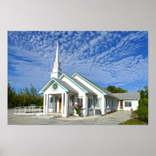 Treasure Cay Kirche, Bahamas Poster