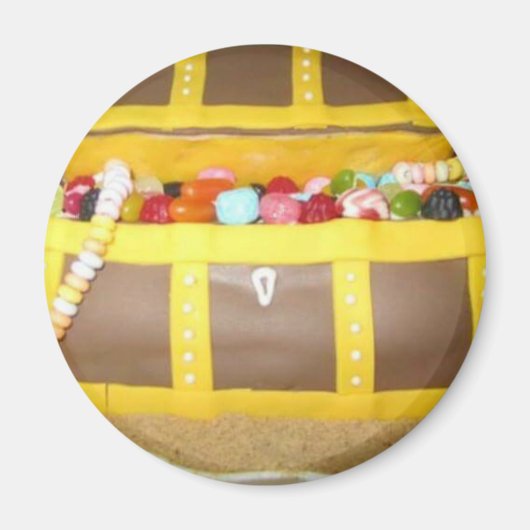 Treasure chest cake magnet (Vorne)