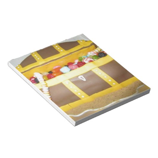 Treasure chest cake notizblock (angewinkelt)
