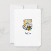 Treasure Chest Map Boat Birthday  Dankeskarte (Rückseite)