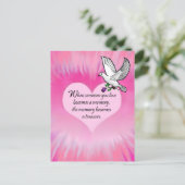 Treasure Erinnerungen" Bird Postkarte (Stehend Vorderseite)