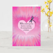 Treasure Erinnerungen Dragonfly Karte (Gelbe Blume)