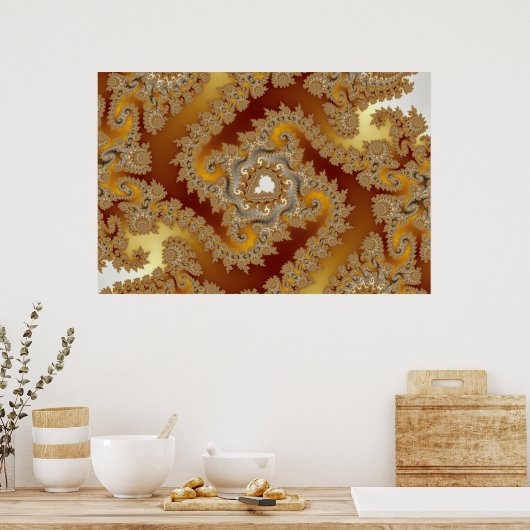 Treasure - Fraktal Poster (Küche)