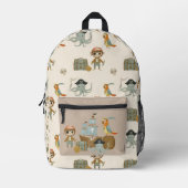 Treasure Hunter Pirate Birthday Bedruckter Rucksack (Vorderseite)