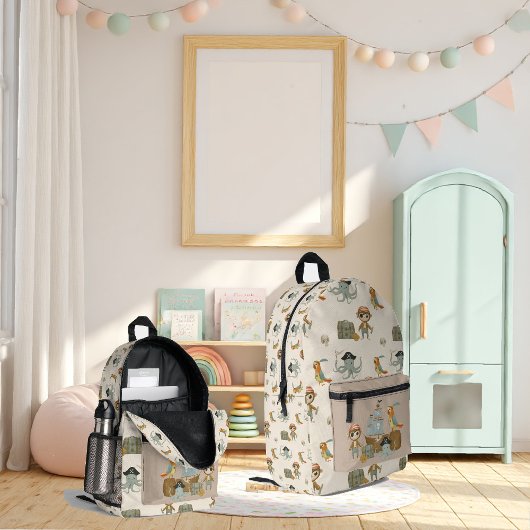 Treasure Hunter Pirate Birthday Bedruckter Rucksack