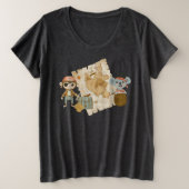 Treasure Hunter Pirate Birthday Große Größe T-Shirt (Design vorne)