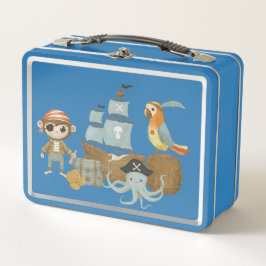 Treasure Hunter Pirate Birthday Metall Brotdose