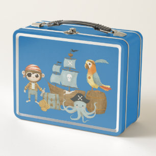 Treasure Hunter Pirate Birthday Metall Brotdose